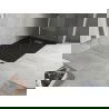 Mexen Hugo rechteckige Duschwanne SMC 130 x 90 cm, schwarz, Edelstahlabdeckung - 42709013-X