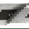 Mexen Hugo rechthoekige douchebak SMC 130 x 90 cm, zwart, afdekking inox - 42709013-X
