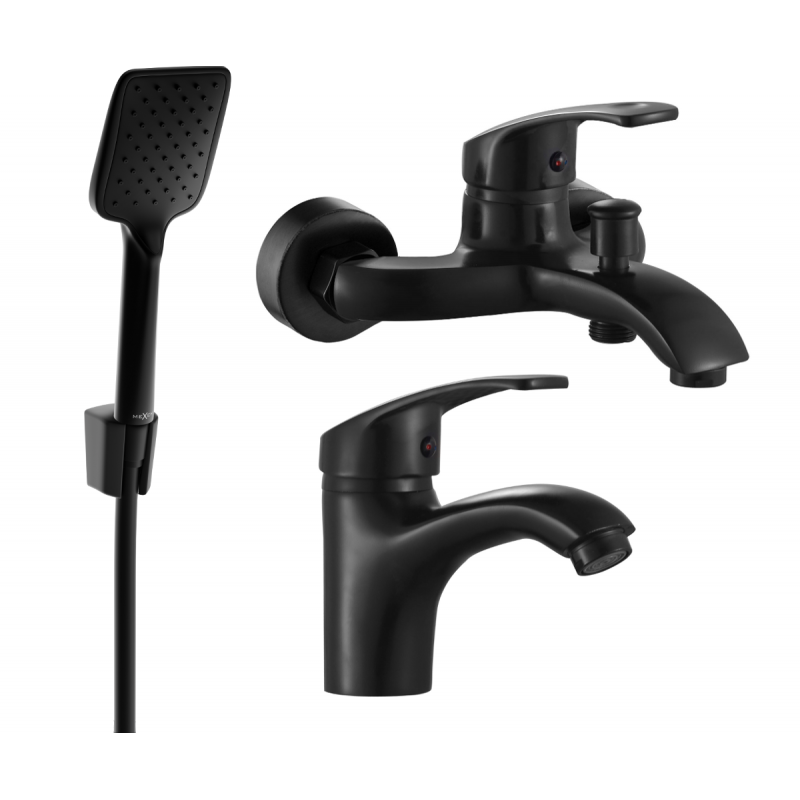 Mexen Fabia R62 conjunto de banheira, preto - 746503R62-70