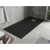 Mexen Hugo rectangular SMC shower tray 170 x 90 cm, black, inox cover - 42709017-X