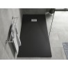 Mexen Hugo rectangular SMC shower tray 170 x 90 cm, black, inox cover - 42709017-X