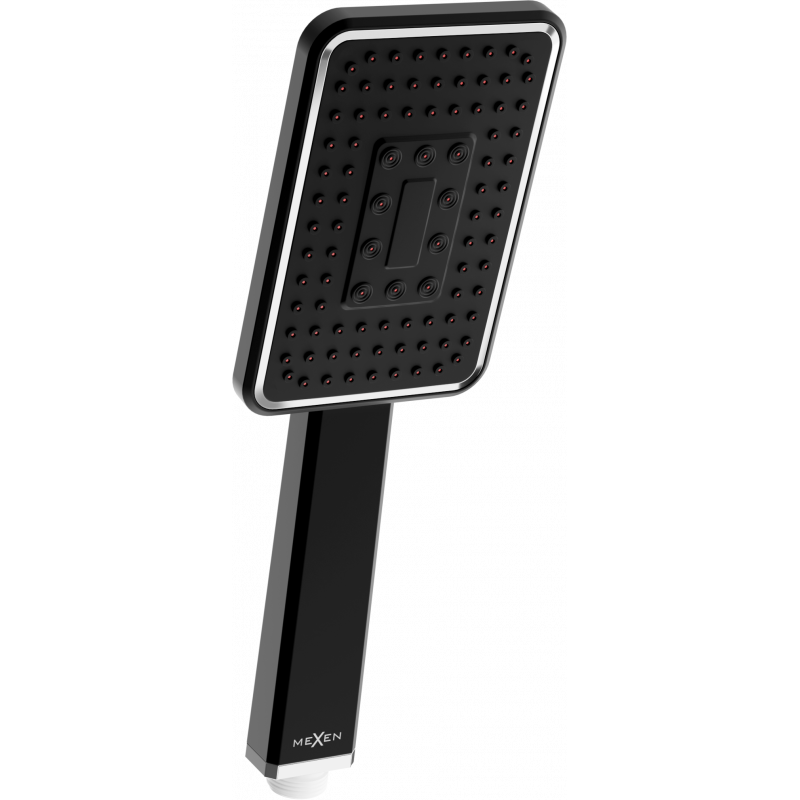Mexen R-54 1-funktions duschhandtag, svart/krom - 79554-71
