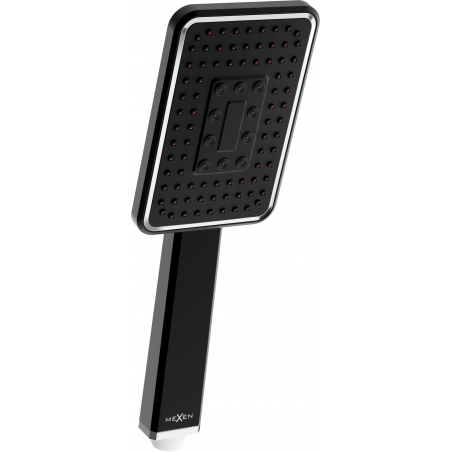Mexen R-54 einfache Duschbrause, schwarz/chrom - 79554-71