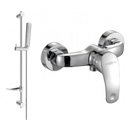 Mexen Fabia DF72 shower faucet with shower set, chrome - 74654DF72-00