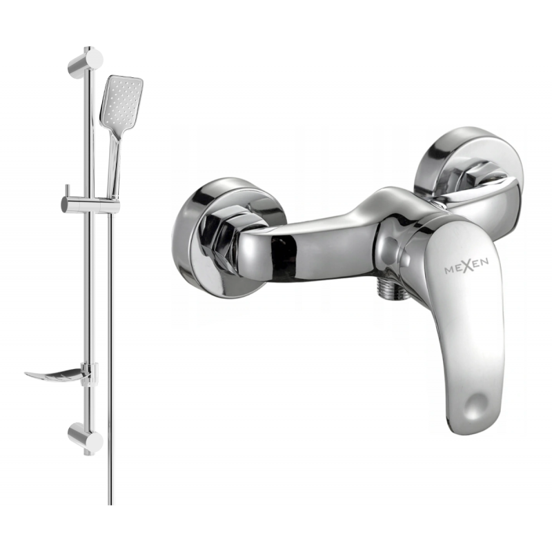 Mexen Fabia DF62 duschblandare med duschset, krom - 74654DF62-00