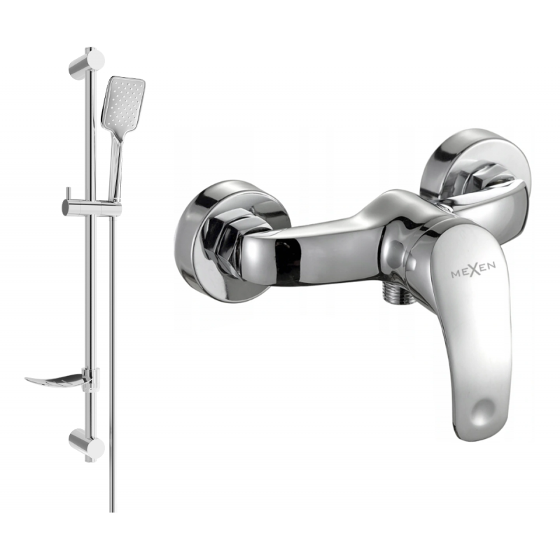 Mexen Fabia DF62 Shower Faucet with Shower Set, Chrome - 74654DF62-00