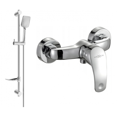 Mexen Fabia DF62 Shower Faucet with Shower Set, Chrome - 74654DF62-00