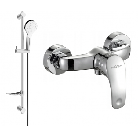 Mexen Fabia DF05 shower faucet with shower set, chrome - 74654DF05-00