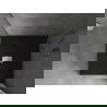 Mexen Hugo τετράγωνος δίσκος ντους SMC 100 x 100 cm, μαύρος, κάλυμμα inox - 42701010-X