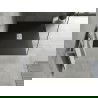 Mexen Hugo Rechteck-Duschwanne SMC 120 x 100 cm, schwarz, Abdeckung Inox - 42701012-X