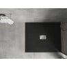 Mexen Hugo ristkülikukujuline dušialus SMC 120 x 100 cm, must, inox katteplaat - 42701012-X