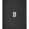 Mexen Hugo rectangular shower tray SMC 130 x 100 cm, black, inox cover - 42701013-X
