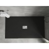 Mexen Hugo rectangular SMC shower tray 170 x 100 cm, black, inox cover - 42701017-X