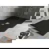Mexen Hugo rechteckige Duschwanne SMC 170 x 100 cm, schwarz, Abdeckung Inox - 42701017-X