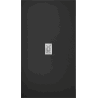 Mexen Hugo rechteckige SMC-Duschwanne 200 x 100 cm, schwarz, Abdeckung Inox - 42701020-X