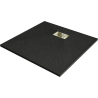 Mexen Hugo plato de ducha cuadrado SMC 70 x 70 cm, negro, cubierta dorada - 42707070-G