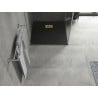 Mexen Hugo SMC Square Shower Tray 70 x 70 cm, Black, Gold Cover - 42707070-G