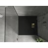 Mexen Hugo SMC Square Shower Tray 70 x 70 cm, Black, Gold Cover - 42707070-G