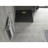 Mexen Hugo SMC Square Shower Tray 70 x 70 cm, Black, Gold Cover - 42707070-G
