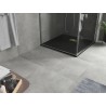 Mexen Hugo brodzik kwadratowy SMC 80 x 80 cm, czarny, maskownica złota - 42708080-G