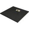 Mexen Hugo vierkante douchebak SMC 80 x 80 cm, zwart, gouden afdekking - 42708080-G