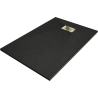 Mexen Hugo rechteckige SMC-Duschwanne 100 x 80 cm, schwarz, goldene Abdeckung - 42708010-G
