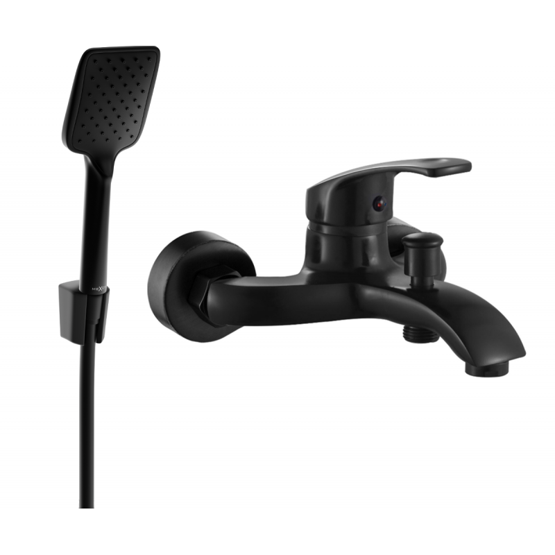 Mexen Fabia R62 grifo de bañera con set de ducha, negro - 74653R62-70
