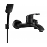 Mexen Fabia R62 badkarsblandare med duschset, svart - 74653R62-70