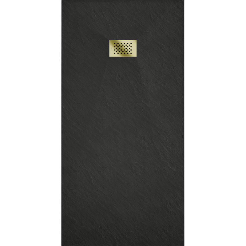 Mexen Hugo rechthoekige douchebak SMC 170 x 80 cm, zwart, gouden bedekking - 42708017-G