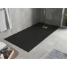 Mexen Hugo ristkülikukujuline SMC dušialus 170 x 80 cm, must, kuldne kate - 42708017-G