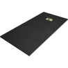Mexen Hugo rectangular SMC shower tray 180 x 80 cm, black, gold cover - 42708018-G