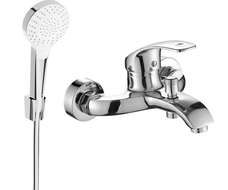 Mexen Fabia R05 bath mixer with shower set, chrome - 74653R05-00