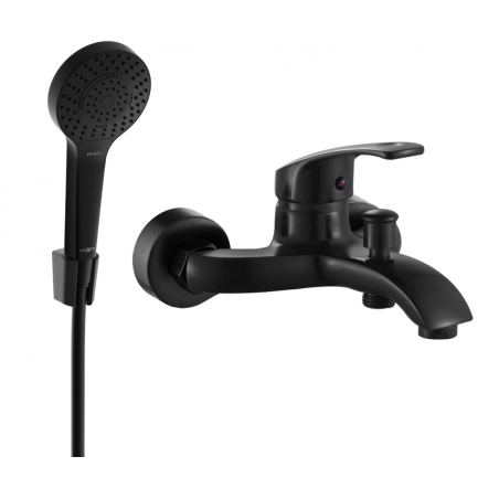 Mexen Fabia R05 grifo de bañera con conjunto de ducha, negro - 74653R05-70