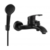 Mexen Fabia R05 bateria de banheira com conjunto de chuveiro, preta - 74653R05-70