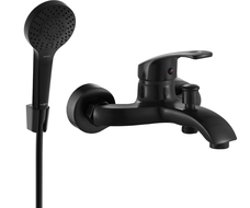 Mexen Fabia R05 bath tap with shower set, black - 74653R05-70
