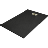 Mexen Hugo rectangular shower tray SMC 160 x 90 cm, black, gold cover - 42709016-G