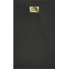 Mexen Hugo rectangular shower tray SMC 160 x 90 cm, black, gold cover - 42709016-G