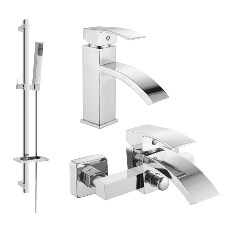 Mexen Libra DQ77 vannikomplekt, kroom - 745103DQ77-00