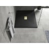 Mexen Hugo receveur de douche rectangulaire SMC 120 x 100 cm, noir, cache-douche doré - 42701012-G