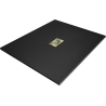 Mexen Hugo rechteckige SMC-Duschwanne 120 x 100 cm, schwarz, goldene Abdeckung - 42701012-G