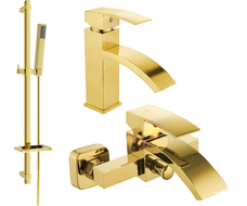 Mexen Libra DQ77 vannikomplekt, kuldne - 745103DQ77-50