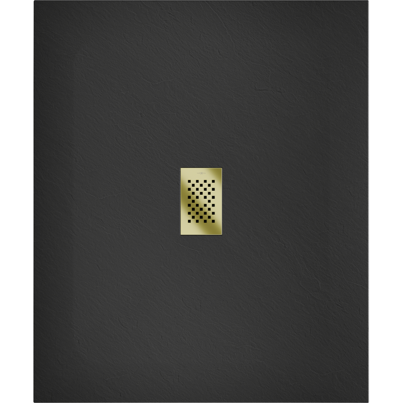 Mexen Hugo rechthoekige SMC douchebak 120 x 100 cm, zwart, gouden afdekking - 42701012-G