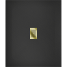 Mexen Hugo plato de ducha rectangular SMC 130 x 100 cm, negro, cubierta dorada - 42701013-G