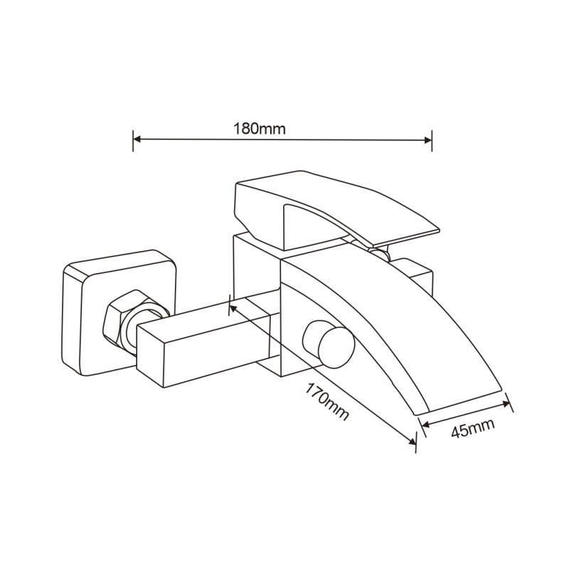 Mexen Libra DQ77 bathtub set, black - 745103DQ77-70