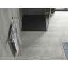 Mexen Hugo brodzik kwadratowy SMC 70 x 70 cm, czarny, maskownica czarna - 42707070-B