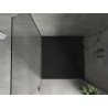 Mexen Hugo brodzik kwadratowy SMC 90 x 90 cm, czarny, maskownica czarna - 42709090-B