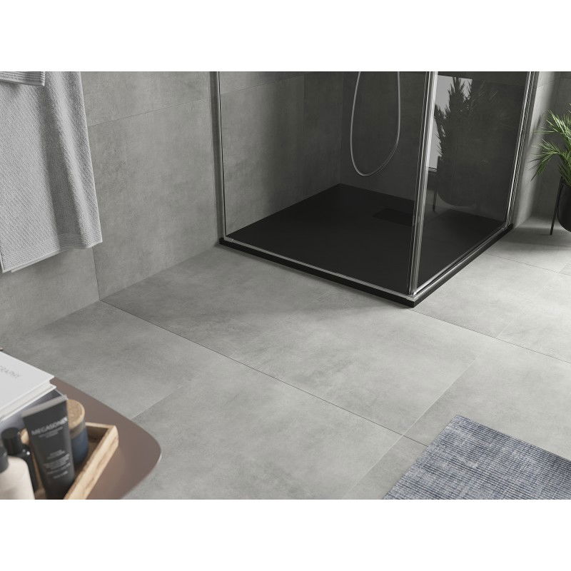 Mexen Hugo τετράγωνος ντους SMC 90 x 90 cm, μαύρο, μαύρο κάλυμμα - 42709090-B