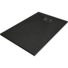 Mexen Hugo rechteckige Duschwanne SMC 90 x 70 cm, schwarz, schwarze Abdeckung - 42707090-B