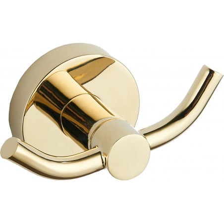 Mexen Remo doppio gancio per asciugamano, dorato - 70507352-50