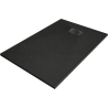 Mexen Hugo rechteckige SMC-Duschwanne 100 x 70 cm, schwarz, schwarze Verkleidung - 42707010-B